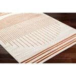 Neerbosch Modern Burnt Orange Area Rug - Image 2