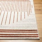 Neerbosch Modern Burnt Orange Area Rug - Image 5