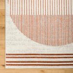 Neerbosch Modern Burnt Orange Area Rug - Image 4