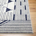 Neerijnen Modern Dark Blue Area Rug - Image 4