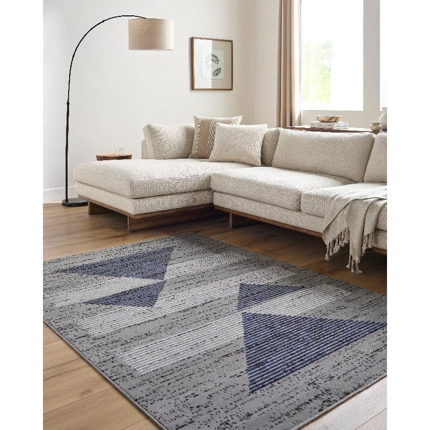 AAAB8913-57-roomscene_201-1 Plasmolen Modern Charcoal Area Rug - Image 1