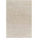 Jett Solid and Border Light Brown Area Rug - Image 2