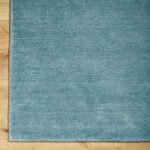 Jett Solid and Border Denim Area Rug - Image 3