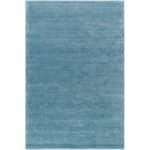 Jett Solid and Border Denim Area Rug - Image 2