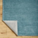 Jett Solid and Border Denim Area Rug - Image 4