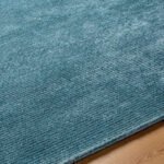Jett Solid and Border Denim Area Rug - Image 5