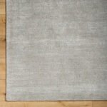 Jett Solid and Border Medium Gray Area Rug - Image 3