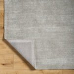 Jett Solid and Border Medium Gray Area Rug - Image 2