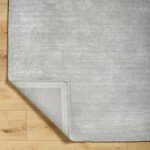 Jett Solid and Border Light Gray Area Rug - Image 2