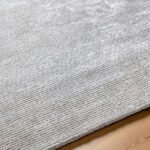 Jett Solid and Border Light Gray Area Rug - Image 4