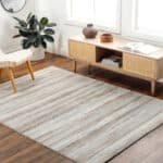 Ermerveen Modern Dark Brown Area Rug