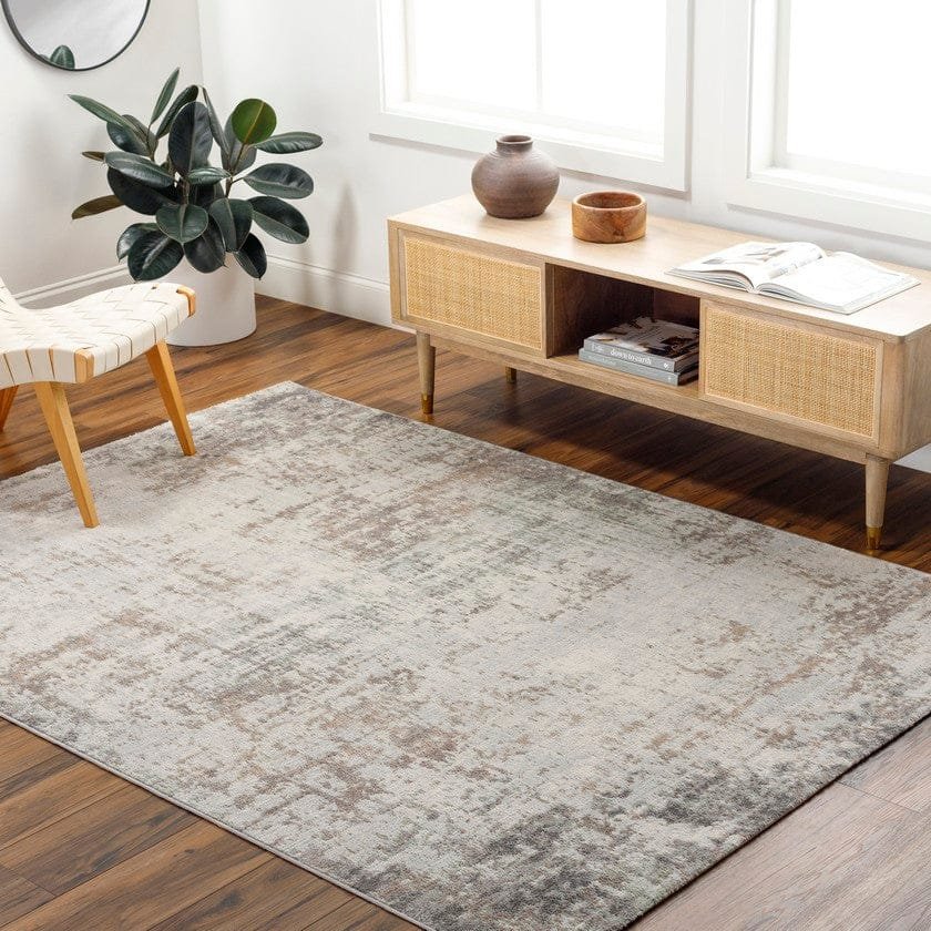 AAAB8990-roomscene_201-1 Sherborne Modern Dark Brown Area Rug - Image 1
