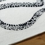 Rachelle Modern Light Silver/Jet Black Area Rug - Image 8