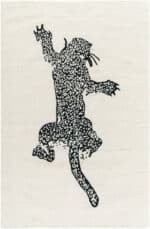 Santania Modern Black/Cream Area Rug - Image 3