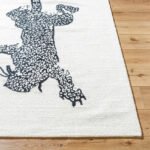 Santania Modern Black/Cream Area Rug - Image 3