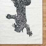 Santania Modern Black/Cream Area Rug - Image 7