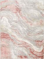 Yun Modern Brick Red Area Rug - Image 2