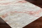 Yun Modern Brick Red Area Rug - Image 3