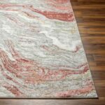Yun Modern Brick Red Area Rug - Image 5
