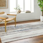 Jessicah Traditional Dark Blue Area Rug