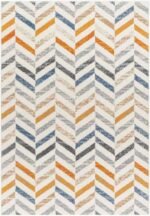 Durwin Modern Burnt Orange Area Rug - Image 2