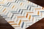 Durwin Modern Burnt Orange Area Rug - Image 3