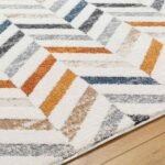Durwin Modern Burnt Orange Area Rug - Image 6