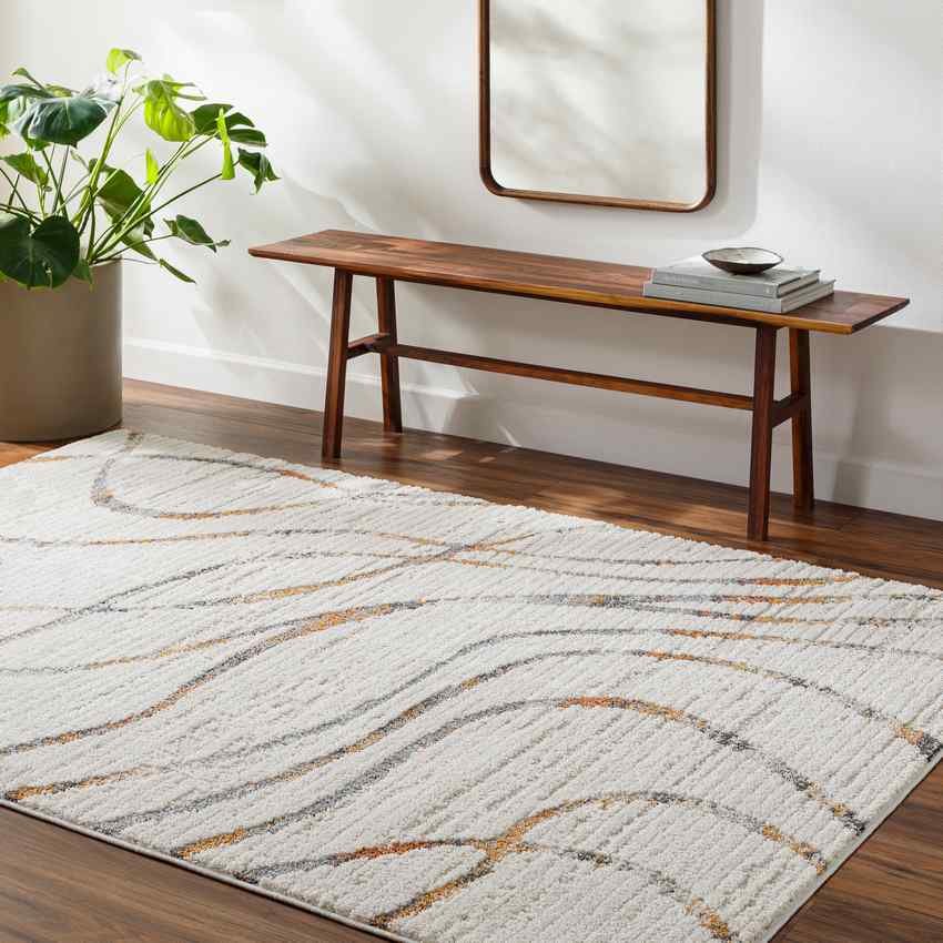AAAB9163-roomscene_201-1 Nakeia Modern Light Beige Area Rug - Image 1