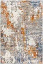 Domanic Modern Burnt Orange Area Rug - Image 2