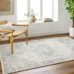 Ranee Traditional Denim/Charcoal Area Rug