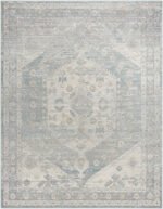 Shaila Traditional Denim/Charcoal Area Rug - Image 7
