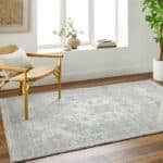 Shaila Traditional Denim/Charcoal Area Rug