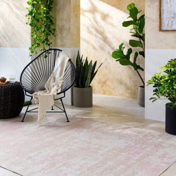 Cailey Coastal Light Beige Area Rug
