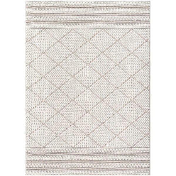 Abigayle Modern Light Brown/Ivory Area Rug