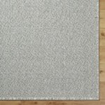 Deniz Solid and Border Light Gray Area Rug - Image 6