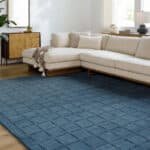 Richad Modern Dark Blue Area Rug