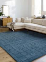 Richad Modern Dark Blue Area Rug