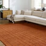 Nasreen Modern Rust Area Rug