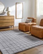 Nasreen Modern Slate Area Rug