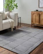 Isai Modern Charcoal Area Rug
