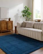 Isai Modern Deep Teal Area Rug