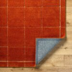 Isai Modern Bright Orange Area Rug - Image 6