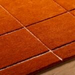 Isai Modern Bright Orange Area Rug - Image 3