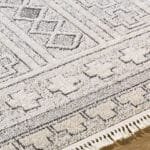 Lindell Modern Ivory/Black Area Rug - Image 3