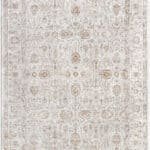 Karlton Traditional Light Gray/Dark Brown Area Rug