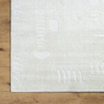 Keyauna Modern Ivory/Off-White Area Rug - Image 3