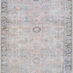 Kearstin Traditional Tan Washable Area Rug