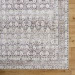 Goldfield Traditional Dark Brown Washable Area Rug - Image 4