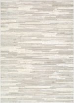 Shone Modern Light Gray/Medium Brown Area Rug - Image 3