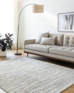 Shakinah Modern Dark Brown/Light Gray Area Rug - Image 2